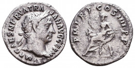 Trajan (AD 98-117). AR denarius Reference: Condition: Very Fine

 Weight: 3,2 gr Diameter: 18,8 mm