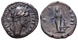 Antoninus Pius AD 138-161. Denarius AR Reference: Condition: Very Fine

 Weight: 2,7 gr Diameter: 17,5 mm