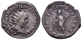 Hostilian, as Caesar AD 250-251. Antoninianus AR Reference: Condition: Very Fine

 Weight: 3,9 gr Diameter: 22,8 mm