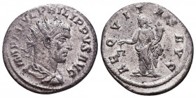 Philip I (AD 244-249). AR antoninianus Reference: Condition: Very Fine

 Weight: 2,8 gr Diameter: 22,9 mm