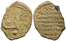 Byzantine Lead Seals, 7th - 13th Centuries. Reference: Condition: Very Fine 

 Weight: 19,3 gr Diameter: 40,1 mm