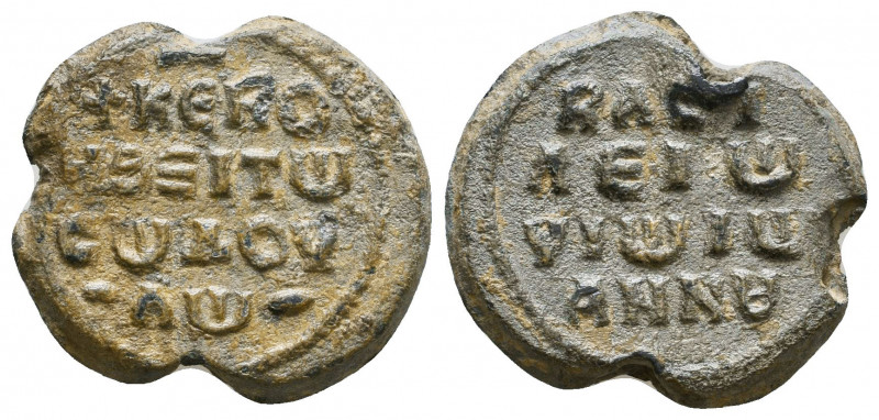 Byzantine Lead Seals, 7th - 13th Centuries. Reference: Condition: Very Fine 

...