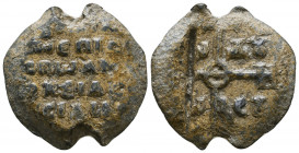 Byzantine Lead Seals, 7th - 13th Centuries. Reference: Condition: Very Fine 

 Weight: 18,6 gr Diameter: 26 mm