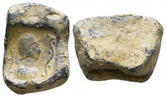Byzantine Lead Seals, 7th - 13th Centuries. Reference: Condition: Very Fine 

 Weight: 13,4 gr Diameter: 19 mm