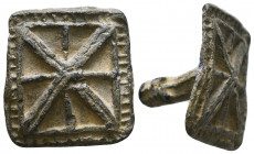 Byzantine Lead Seals, 7th - 13th Centuries. Reference: Condition: Very Fine 

 Weight: 10,4 gr Diameter: 17,7 mm