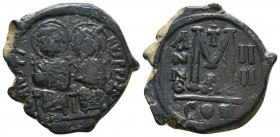 Justin II and Sophia 565-578. AE. Reference: Condition: Very Fine

 Weight: 12,5 gr Diameter: 28,8 mm