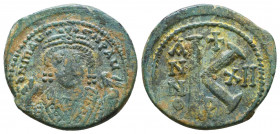Maurice Tiberius. 582-602. AE Reference: Condition: Very Fine

 Weight: 5,6 gr Diameter: 23,1 mm