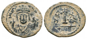 Maurice Tiberius. 582-602. AE Reference: Condition: Very Fine

 Weight: 2,7 gr Diameter: 20,5 mm