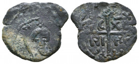 Crusaders, Antioch. Tancred (Regent, 1101-03, 1104-12). Æ Follis Reference: Condition: Very Fine 

 Weight: 2,3 gr Diameter: 23,1 mm