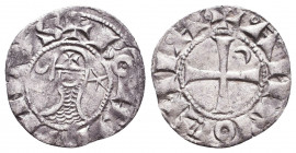 CRUSADERS Antioch. Bohémond III. 1163-1201. AR Denier Reference: Condition: Very Fine 

 Weight: 0,8 gr Diameter: 16,9 mm