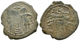 Rare ! Islamic SALDUQIDS: 1129-1168, AE fals Coins,

Weight: 4,3 gr Diameter: 25,8 mm