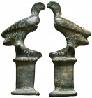Ancient Roman Eagle Statue. 1st - 2nd century AD. It is a beautiful Elegantly Decorated Bronze Eagle standing on an altar!

Note: The eagle was a po...