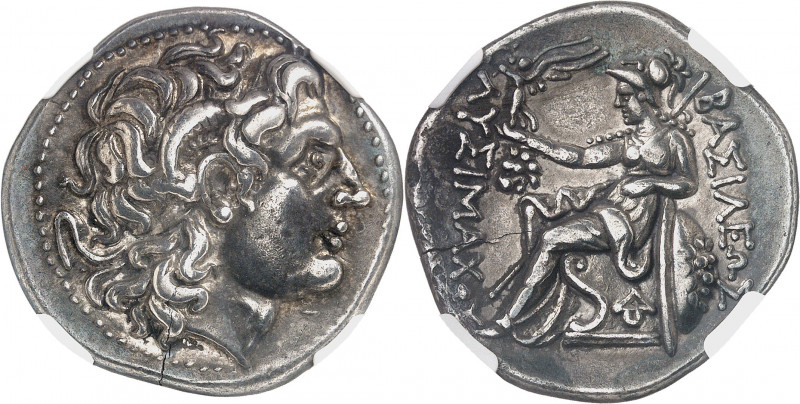 Thrace (royaume de), Lysimaque (323-281 av. J.-C.). Tétradrachme ND (297-281 av....