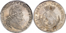 Bavière, Charles-Théodore (1777-1799). Thaler 1793 AS, Mannheim.
PCGS MS65 (40849628).
Av. CAR. THEODOR. D. G. C. P. R. V. B. D. S. R. I. A. D. & EL...