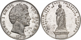Bavière, Louis Ier (1825-1848). Double thaler commémoratif, statue de Jean Paul (Johann Paul Friedrich Richter) 1841, Munich.
PCGS MS62 (33398575).
...
