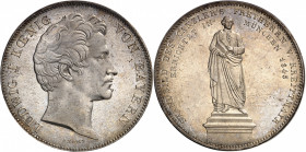 Bavière, Louis Ier (1825-1848). Double thaler commémoratif, statue de Wigulaüs von Kreittmayr à Munich 1845, Munich.
PCGS MS62 (33398580).
Av. LUDWI...