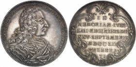 Hohenlohe-Neuenstein-Weikersheim, Charles Louis (1702-1756). Essai de thaler, frappe spéciale 1752 PPW, Nuremberg.
PCGS SP63 (40174661).
Av. CAROL. ...
