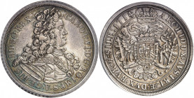 Charles VI (1711-1740). Thaler 1714/3, Breslau (Wroclaw).
PCGS AU55 (44031035).
Av. CAROL: VI: D: G: RO: IMP. S. A. GE: HIS. HU: BO: REX. Buste laur...