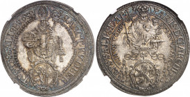 Salzbourg (évêché de), Paris von Lodron (1619-1653). Thaler 1639/8, Salzbourg.
NGC MS 63 (5784009-076).
Av. SANCT. RVDBER - TVS. EPS. SALISB: (date)...