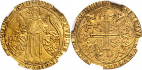 Flandres (comté de), Philippe le Hardi (1384-1404). Ange d’or ND (1384-1404), Bruges.
NGC CLIPPED (5783258-020).
Av. + PHILIPPVS: DEI: GRA: DVX: BVR...