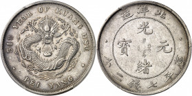 Empire de Chine, Guangxu (Kwang Hsu) (1875-1908), province de Zhili (Chihli). Dollar An 34 (1908), Tientsin.
PCGS Genuine Cleaned-AU Detail (43192277...