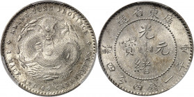 Empire de Chine, Guangxu (Kwang Hsu) (1875-1908), province de Guandong (Kwantung). 20 cent ND (1890-1908), Canton (Guangzhou).
PCGS MS62 (43453501)....