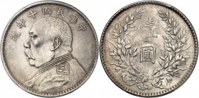 République de Chine (1912-1949). Dollar, Yuan Shikai An 10 (1921).
PCGS Genuine Cleaned-UNC Detail (43192264).
Av. Légende en caractères chinois. Bu...