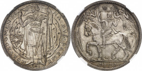 Première république tchécoslovaque (1918-1938). 10 ducats, millénaire du christianisme en Bohème, frappe en argent 1929, Kremnitz.
NGC MS 63 (5978151...