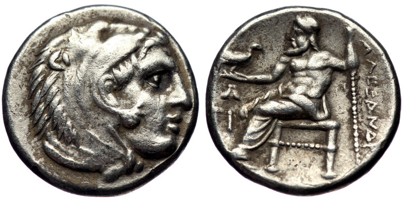 MACEDONIAN KINGDOM, Alexander III, the Great (336-323 BC). AR drachm (Silver, 4....