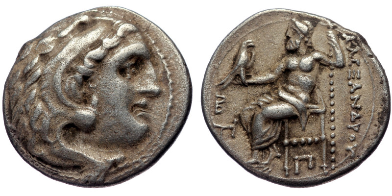 MACEDONIAN KINGDOM, Alexander III the Great (336-323 BC). AR drachm (Silver, 18m...