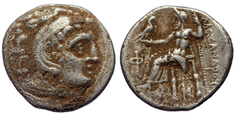 MACEDONIAN KINGDOM. Alexander III the Great (336-323 BC). AR drachm (Silver, 18m...