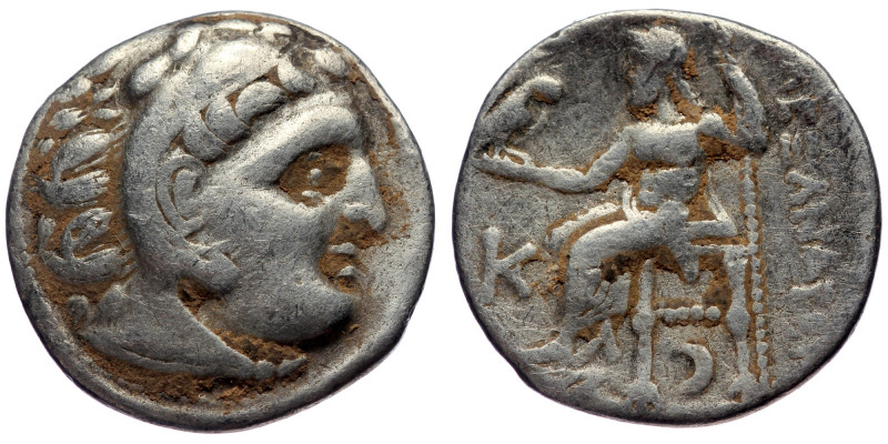 MACEDONIAN KINGDOM, Antigonos I Monophthalmos AR Drachm (Silver, 4.10g, 18mm) st...