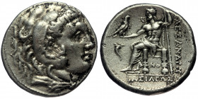 Macedonian Kingdom. Alexander III 'the Great' AR Tetradrachm (Silver, 16.99g, 27mm), 336-323 BC. Corinth, ca. 304/3-290 BC. 
Obv: Head of Herakles rig...