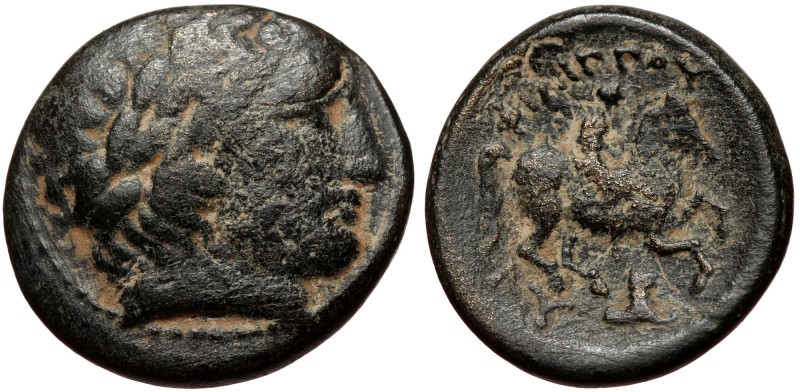 Kingdom of Macedon, uncertain mint in Macedon, AE (Bronze, 18mm, 5.20g), Philip ...