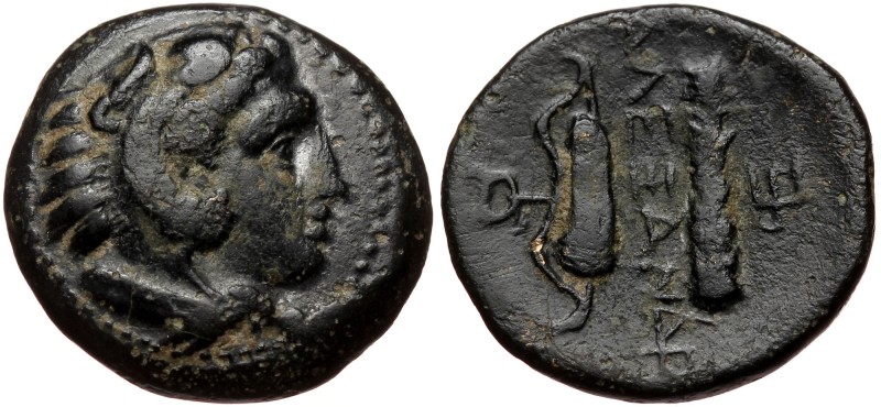 Kingdom of Macedon, uncertain mint in Macedon, AE (Bronze,19mm, 6.48g), Alexande...