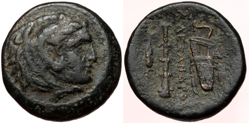 Kingdom of Macedon, uncertain mint in Western Asia, AE (Bronze, 18mm, 5.82g), Al...
