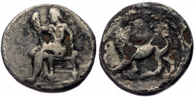 Kingdom of Macedon, Babylon, drachm (Subaerat, 16mm, 3.01g), struck at time of Stamenes to Seleukos (satraps of Babylon, ca. 328-311 BC).
Obv: Baaltar...