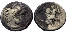 Kings of Thrace, Magnesia ad Maeandrum, AR drachm (Silver, 17mm, 4.05g), Lysimachos (305-281 BC), struck in the name and type of Alexander III, ca. 30...