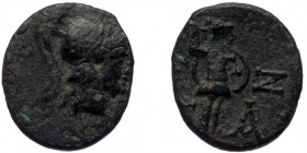 Aeolis. Temnos. Ae (2nd-1st centuries BC).
Obv: Helmeted head of Athena right.
Rev: Φ-Ζ / Τ - Α, Athena Promachos right.
Ref: SNG von Aulock 1674 var....