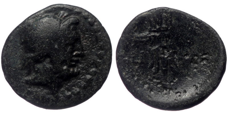 Caria, Kidramos, AE (Bronze, 20 mm, 5.20 g, 12 h), 2nd-1st centuries BC. 
Obv: L...