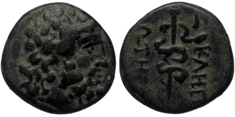 Mysia, Pergamon, AE (Bronze, 14mm, 2.54g), ca. 150-120 BC.
Obv: Laureate head of...