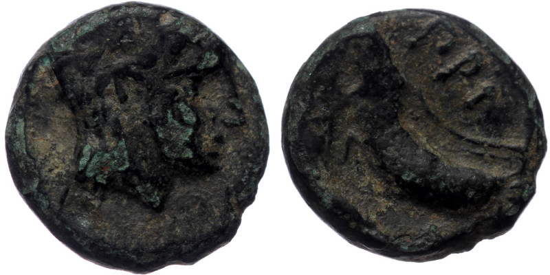 Mysia, Priapos, AE (Bronze, 11,8 mm, 1,75 g), 3rd century BC.
Obv: Laureate head...