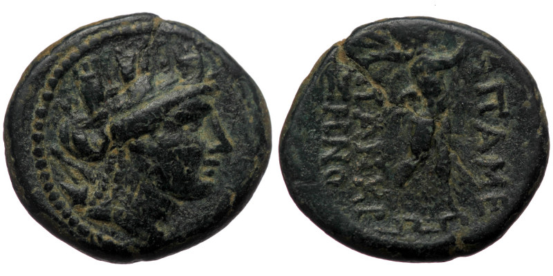 Phrygia. Apameia, AE (bronze, 5,10 g, 18 mm) eglogistes Pankr? Zeno (ca. 2nd-1st...