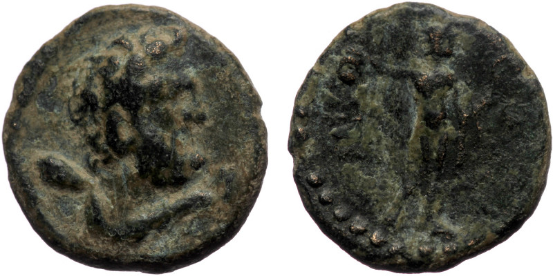 Phrygia. Apameia, AE (bronze, 8,49 g, 19 mm), HPAKΛEI (Herakle-) and EΓΛO (Eglo-...