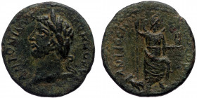 Pisidia, Antioch AE (Bronze, 22mm5.19g) Commodus (177-192). 
Obv: ANTONINVS COMMODVS, Laureate, draped and cuirassed bust left.
Rev: ANTIOCH COLONIAE,...