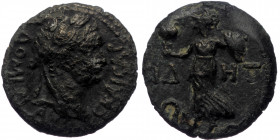 Pamphylia, Side Domitian (81-96) AE (Bronze, 3,95g, 17mm)
Obv: ΔΟΜΙΤΙΑΝΟϹ ΚΑΙϹΑΡ; laureate head of Domitian, right
Rev: ϹΙΔ-ΗΤ; Athena advancing left,...