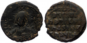 Anonymous Follis, time of Basil II & Constantine VIII, circa 976-1025. Follis (Bronze, 27mm, 10.53g), Class A2, Constantinople. 
Obv: +EMMA-NOVHΛ/ IC ...