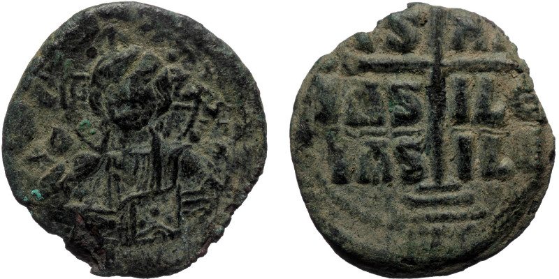 Romanus III (1028-1034) AE AAnonymous Follis (Bronze, 9.47g, 28mm) Constantinopl...