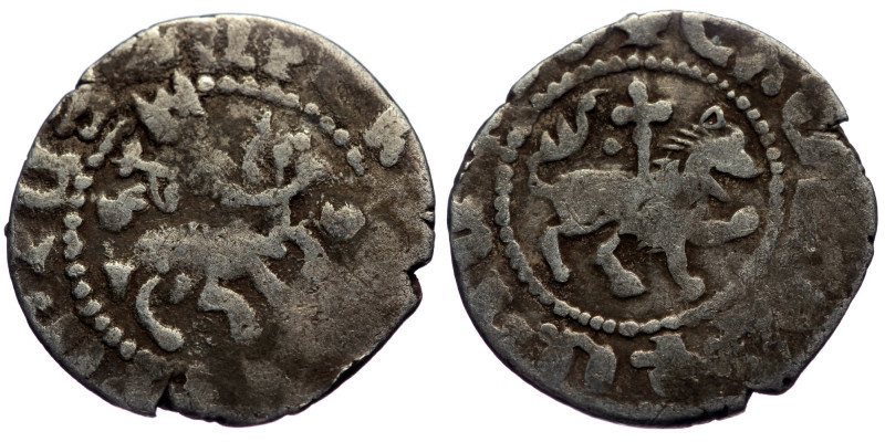 Cilician Armenia. Levon III (1301-1307) AR Takvorin (Silver 2.26g, 20mm) 
Obv: T...