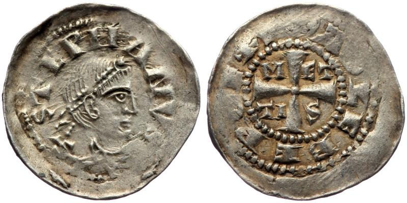 Bistum Metz, Münzstätte Metz , Adalbero ? (10-12 c.) AR denier (silver, 0,84 g, ...